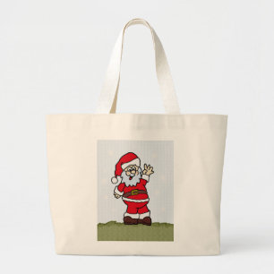 Santa Large Tote Bag