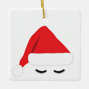 Santa Lashes Ornament