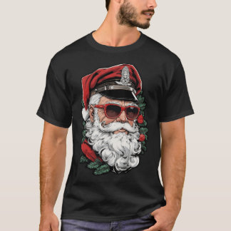 Santa Leather Daddyom of Finlandribute Gay Christm T-Shirt