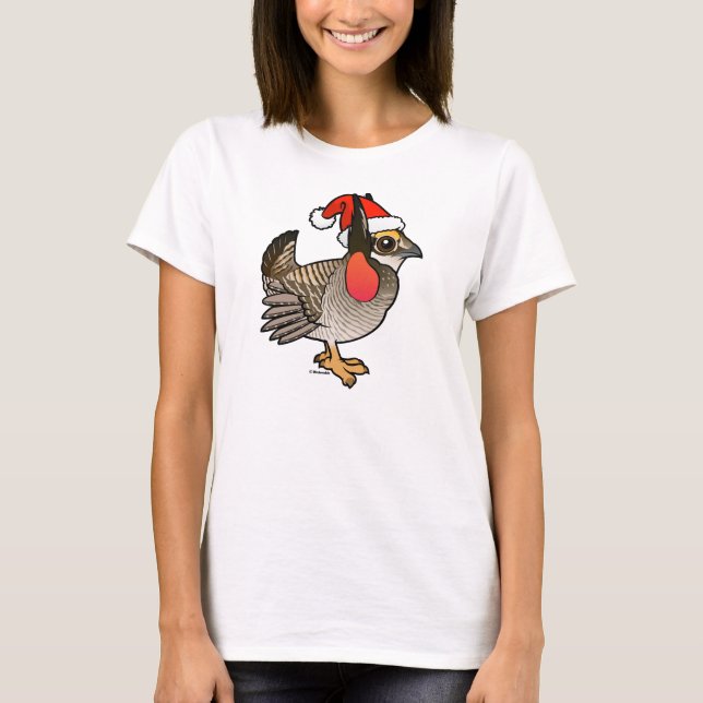Santa Lesser Prairie-Chicken T-Shirt (Front)