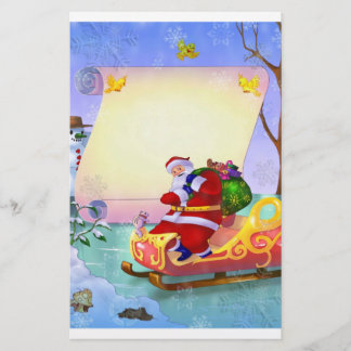 Santa letter stationery for Christmas for kids