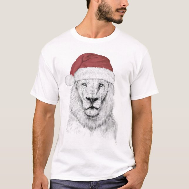 Santa lion T-Shirt (Front)