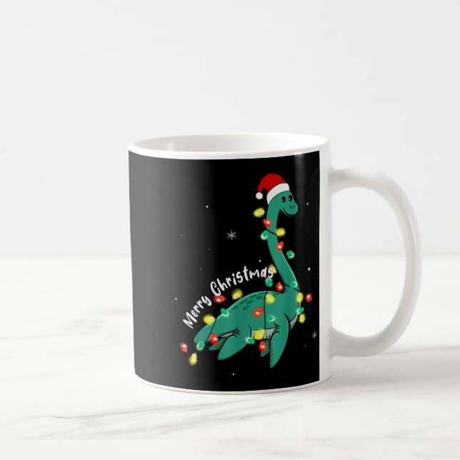 Santa Loch Ness Monster Christmas Nessie Boys Girl Coffee Mug (Right)