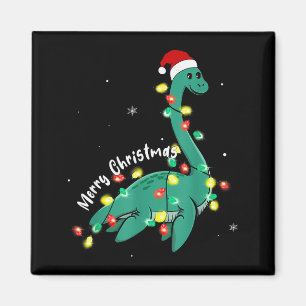Santa Loch Ness Monster Christmas Nessie Boys Girl Magnet