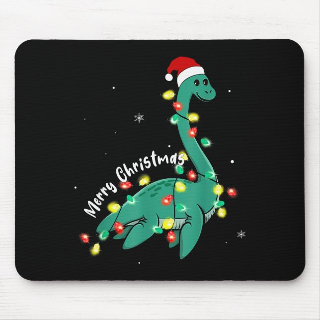 Santa Loch Ness Monster Christmas Nessie Boys Girl Mouse Mat (Front)