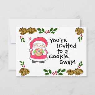 Santa Loves Cookies Invitation