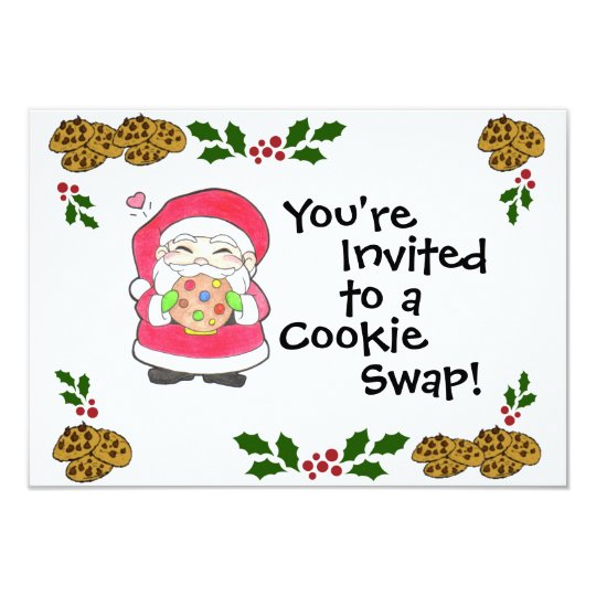 Santa Loves Cookies Invitation
