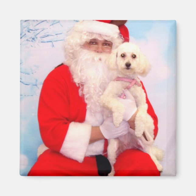 Santa Loves Dogs Magnet (Front)