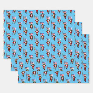 Santa Loves Joe Biden Wrapping Paper Sheet