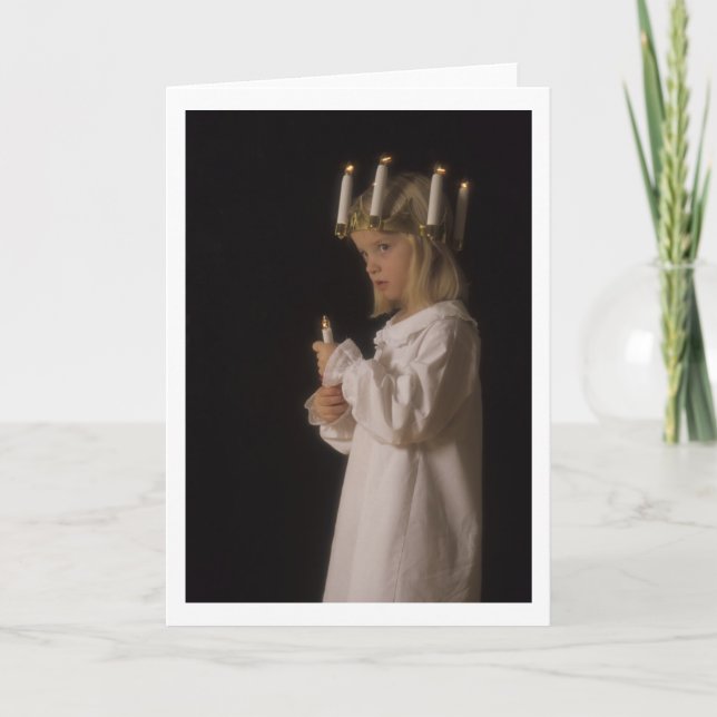 Santa Lucia Sweetie Holiday Card (Front)