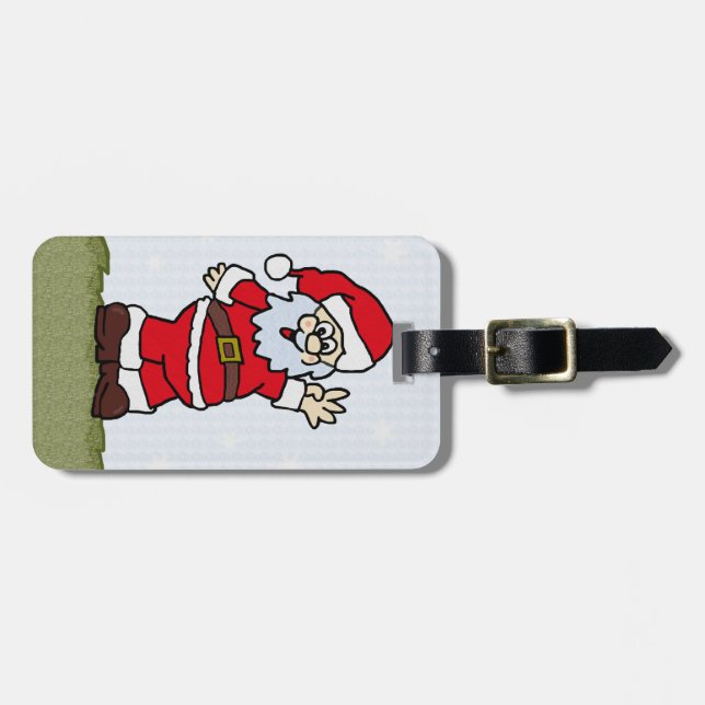 Santa Luggage Tag (Front Horizontal)