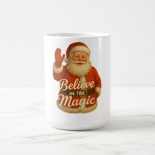 SANTA MAGIC-BELIEVE IN MAGIC T-Shirt Coffee Mug (Center)