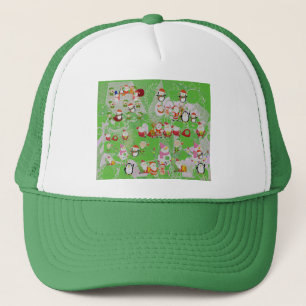 Santa Magical Green New Year Trucker Hat