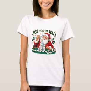 Santa Mahjong Shirt Joy to the Wall Christmas Tee