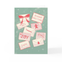 Santa Mail Season's Greetings Christmas Card