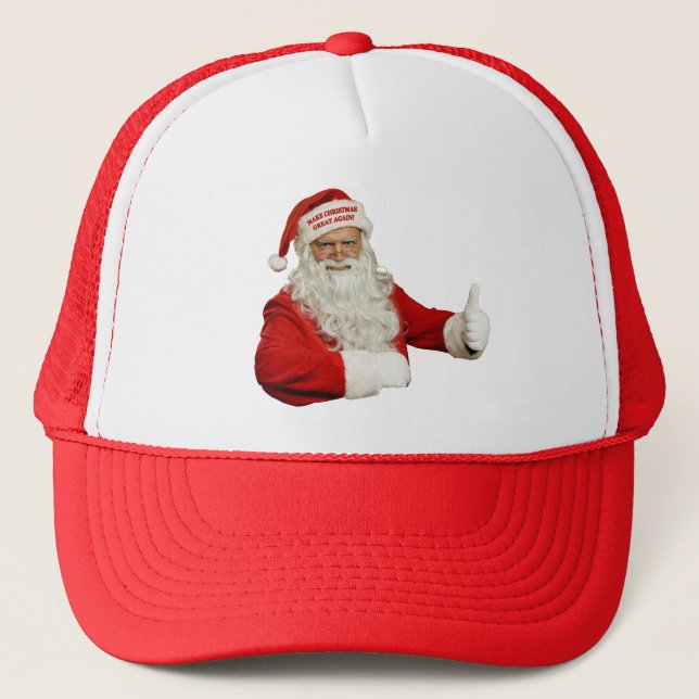 Santa Make Christmas Great Again Hats (Front)