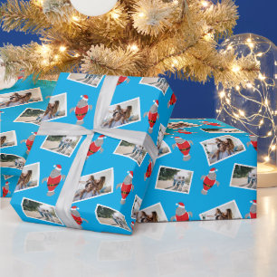 Santa Manatee Photo Christmas Wrapping Paper