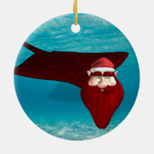 Santa Manta Ceramic Tree Decoration