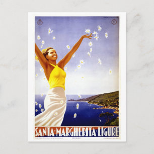 Santa Margherita Ligure Vintage Italian travel Postcard