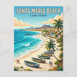 Santa Maria Beach Cape Verde Postcard