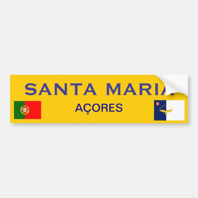Santa Maria* Bumper Sticker (Front)