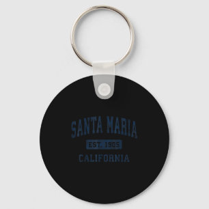 Santa Maria California Ca Vintage Established  Key Ring