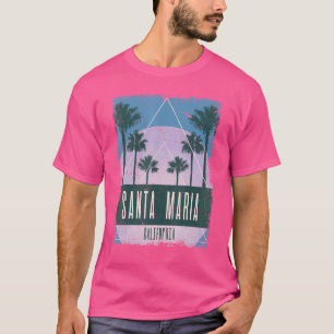 Santa Maria California CA Vintage Vaporwave Retro T-Shirt