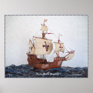 Santa Maria Flagship Picture Poster