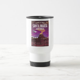 Santa María Guatemala vintage travel poster. Mug