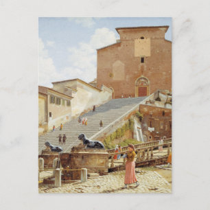 Santa Maria in Aracoeli in Rome Postcard