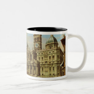 Santa Maria Maggiore, Rome, 1739 Two-Tone Coffee Mug