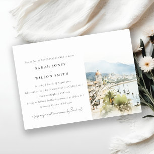Santa Marta Colombia Landscape Rehearsal Dinner Invitation