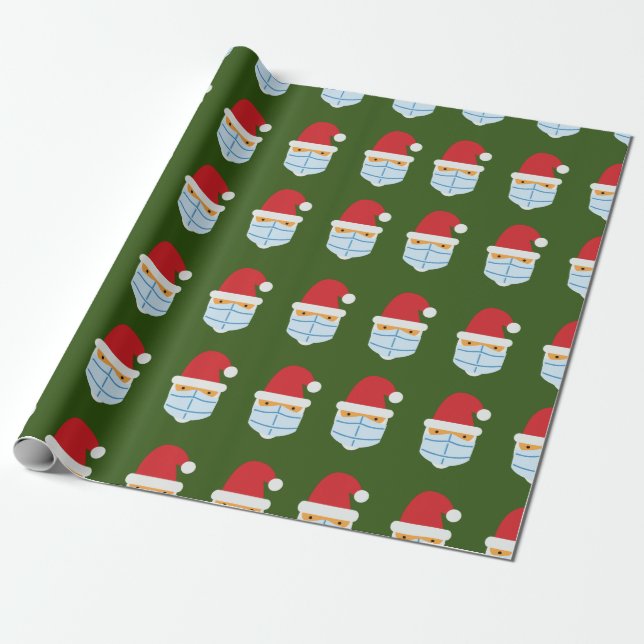 Santa Maskmas Wrapping paper (Unrolled)