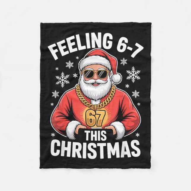 Santa Meme For Kids Feeling 67 At Holiday Family E Fleece Blanket (Front)