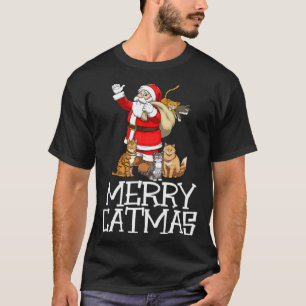 Santa Meowy Catmas  Merry Christmas Cat  s T-Shirt