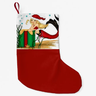 santa mermaid christmas stocking