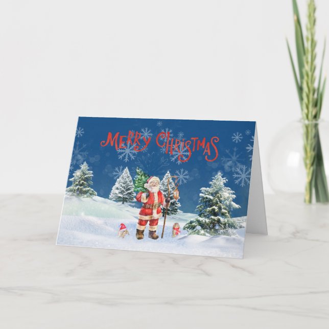 Santa Merry Christmas Card (Front)
