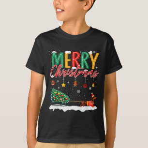 Santa Merry Christmas Dachshund Sleigh Dog Lover X T-Shirt