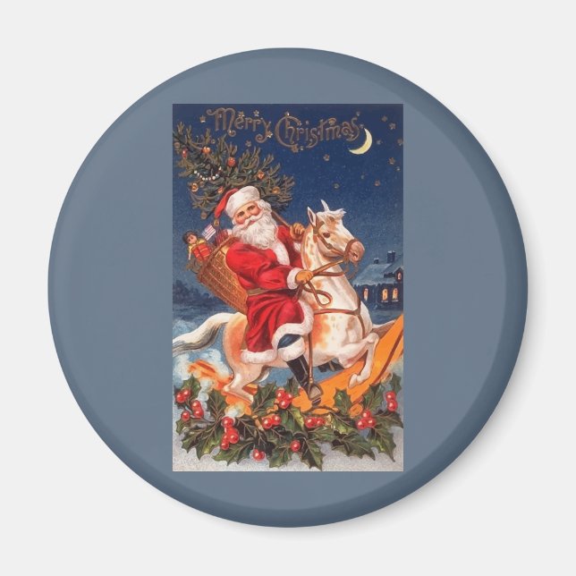Santa Merry Christmas Magnet (Front)