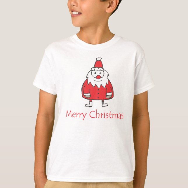 Santa Merry Christmas T-Shirt (Front)