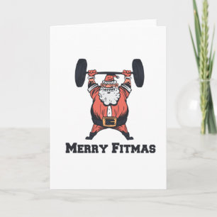 Santa Merry Fitness Card