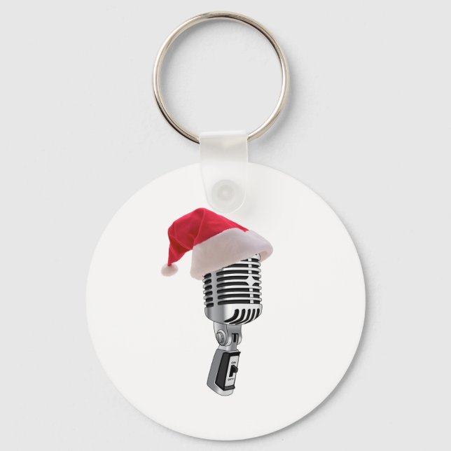 santa microphone key ring (Front)