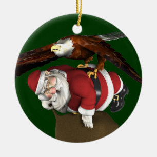 Santa Might Come A Bit Later Ceramic Tree Decoration