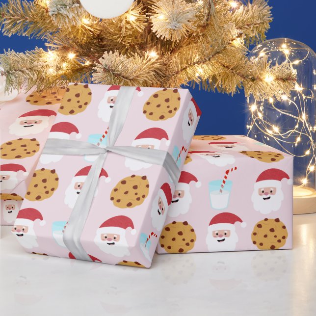 Santa Milk and Cookies Wrapping Paper (Holidays)