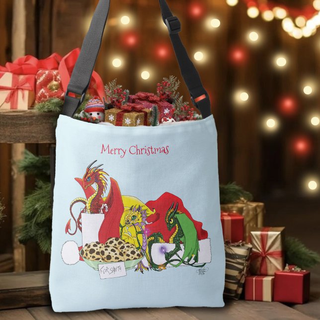 Santa Milk Cookies Dragons Crossbody Bag (Creator Uploaded)