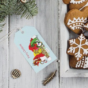 Santa Milk Cookies Dragons Gift Tags