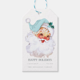 Santa Mint Christmas Gift Tag