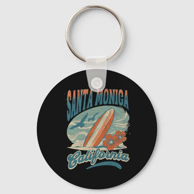 Santa Monica _2  Key Ring (Front)