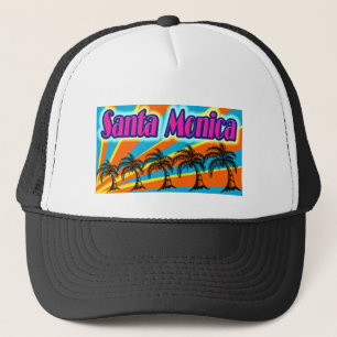 Santa Monica 5 Palm Trees Hat
