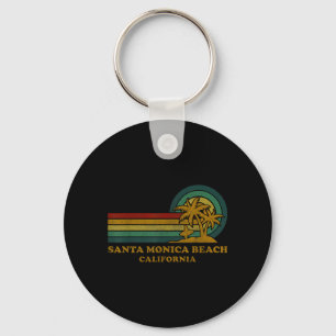 Santa Monica Beach California Family Summer Key Ring